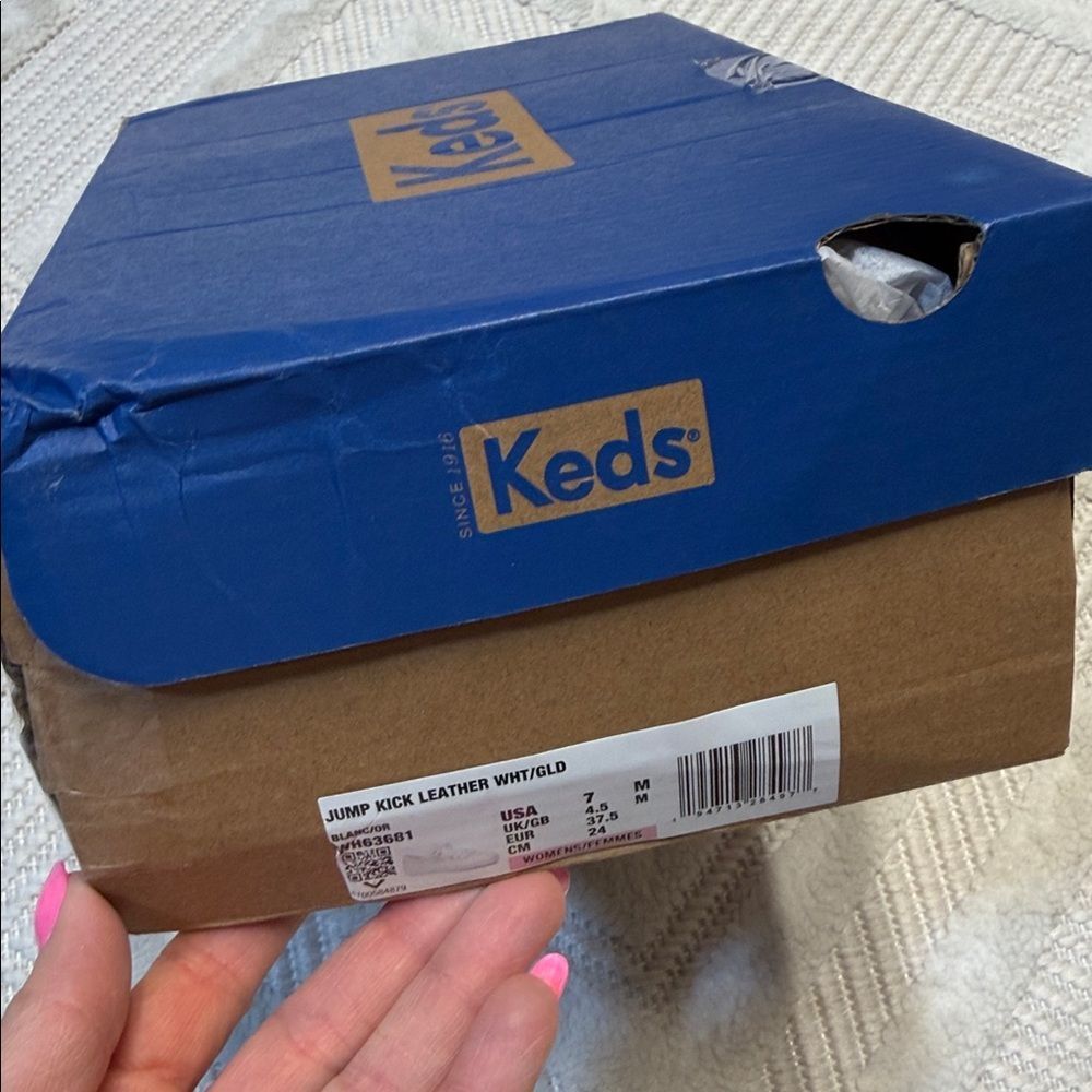 KEDS - JUMP KICK LEATHER SNEAKERS - Picture 6 of 6